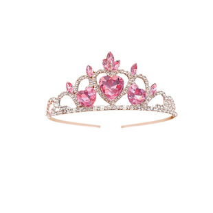 儿童皇冠头饰小女孩子公主水晶王冠发卡大气女童生日发卡头箍发饰