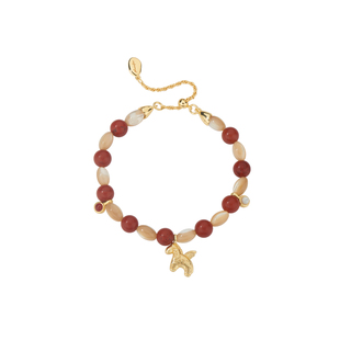 【春节正常发货】Neverfar跃马逐光系列山海印记贝母红石串珠手链