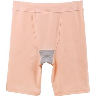 纯棉安全裤大码女加长款平角短裤四角内裤二合一防走光五分打底裤