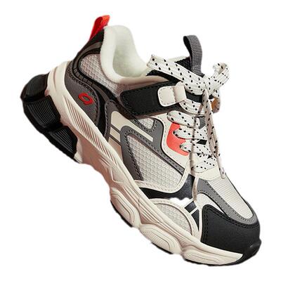 巴拉男女童防滑软底加绒运动鞋子