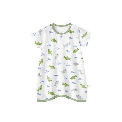 宝宝睡衣夏季薄款婴儿睡袍