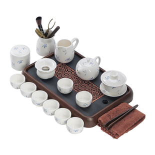 2026新款羊脂玉瓷功夫茶具套装家用白瓷泡茶壶茶杯高档整套乔迁礼