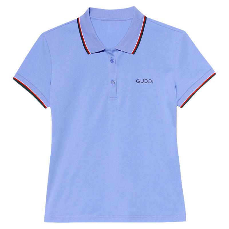 polo领夏季爆款短袖t恤女