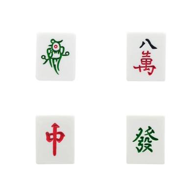 Mkop洞洞鞋配饰麻将八万发财鞋花