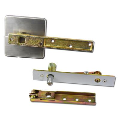 偏轴门配件360度旋转地轴中轴地弹簧90度定位木门玻璃门极窄配件