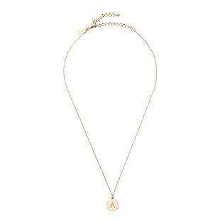 Kate spade 2025新款字母吊坠项链圆盘锁骨链硬币手链名字缩写KS