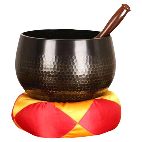 圆通佛具寺庙法器台湾铜磬18寸铜罄佛音钵摆件修行钵铜庆铜钵大号