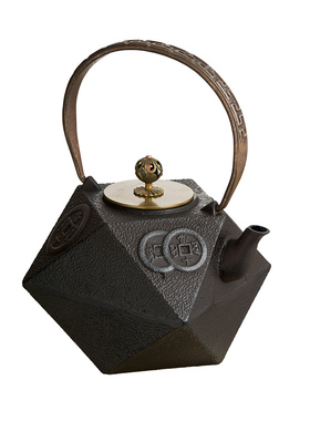 新中式古典茶室摆件金属茶具书房