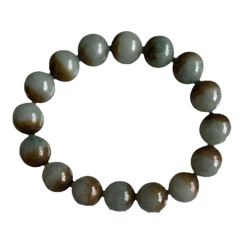 缅甸翡翠手串蓝色聚宝盆13mm