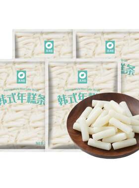 清净园宗家府韩式年糕条200g袋装韩式料理炒年糕片年糕条大米速食