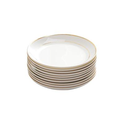 金边5英寸骨瓷家用沾料早餐碟