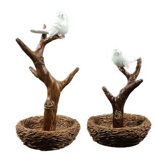 北欧手串挂架放置架鸟巢树枝首饰架项链戒指耳环收纳架饰品展示架