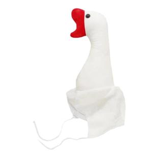 圈王套鹅套圈圈接亲游戏大白鹅头套网红创意沙雕搞怪帽子拍照道具