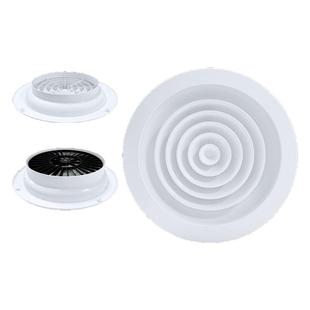 塑料ABS圆形新风圆型 散流器出风口中央空调通风口自动旋转排风口