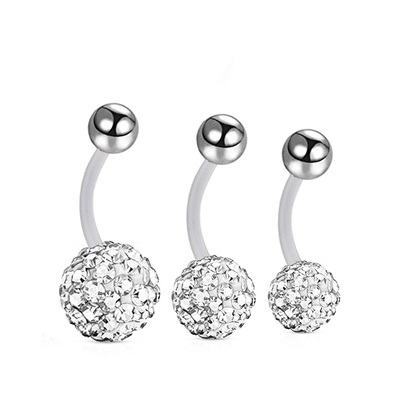 亚克力软杆塑料短针肚脐性感