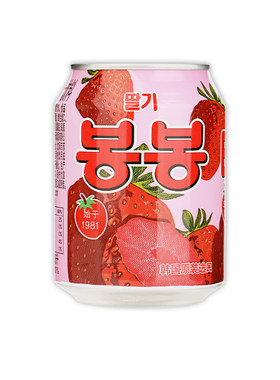 海太整箱韩国进口饮料12罐草莓汁