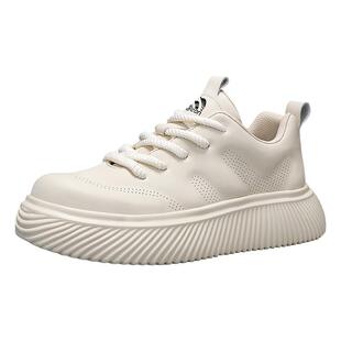 意尔康男鞋2026秋季新款百搭休闲板鞋男士厚底运动小白鞋男款增高