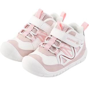 江博士奥莱特卖童鞋拼色冬季加绒魔术贴软底女宝婴儿步前鞋