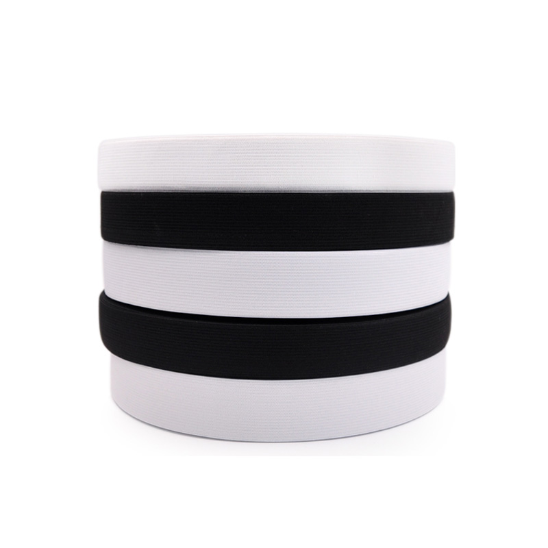 弹力橡皮筋猴皮筋中厚裤腰松紧带贴身柔软款扁宽黑白1.5-7cm包邮