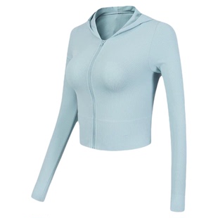 日系纯色短款卫衣女开衫秋冬薄款连帽衫外套运动休闲外衣ins超火