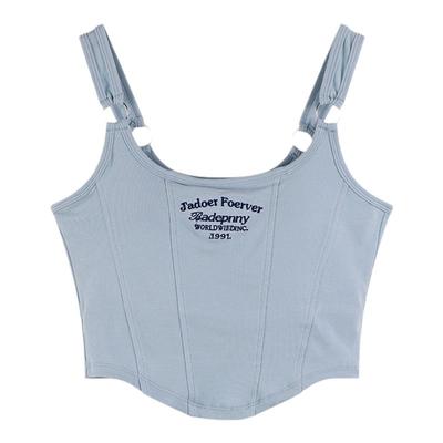 少女运动背心纯棉聚拢防下垂