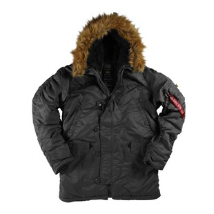 正品Alpha Industries男美式n3b大衣尼龙外套军迷防寒保暖棉服