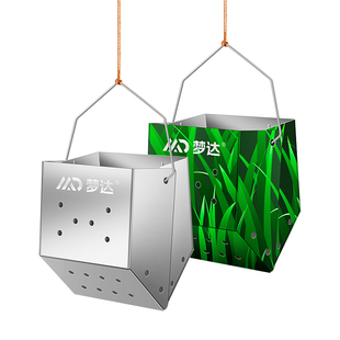 打窝器不锈钢野钓夹子打窝神器翻斗型定点手竿渔具垂钓沉底投饵器