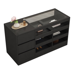 服装店中岛展示台女装店流水台装饰柜台饰品摆件陈列储物柜吧台桌