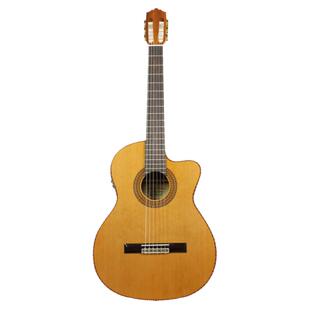 SONG TOOS 桑托斯C020CE 缺角红松实木单板电箱拾音器古典吉他