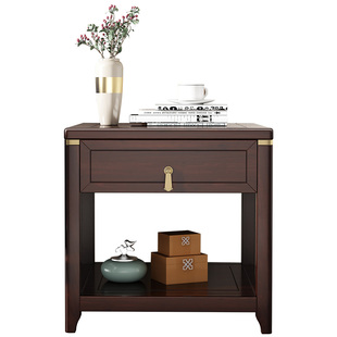 边几沙发边柜实木小方桌床头柜沙发桌侧边柜角落小茶几新中式角几