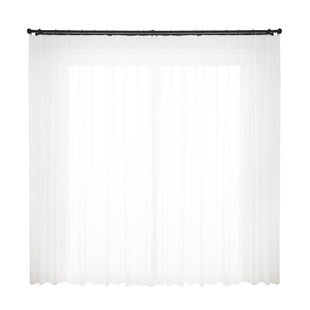 walsunny幻影纱窗帘透光不透人卧室客厅阳台飘窗防晒隔热白色纱帘