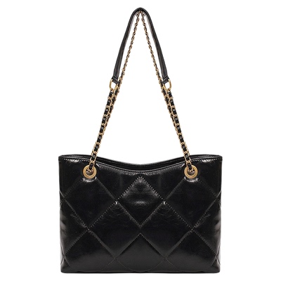 菱格链条单肩包设计感时尚斜挎