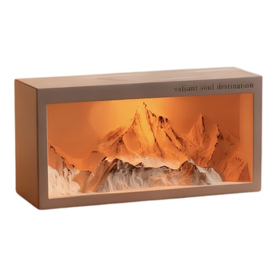 日照金山香薰灯卧室氛围灯摆件