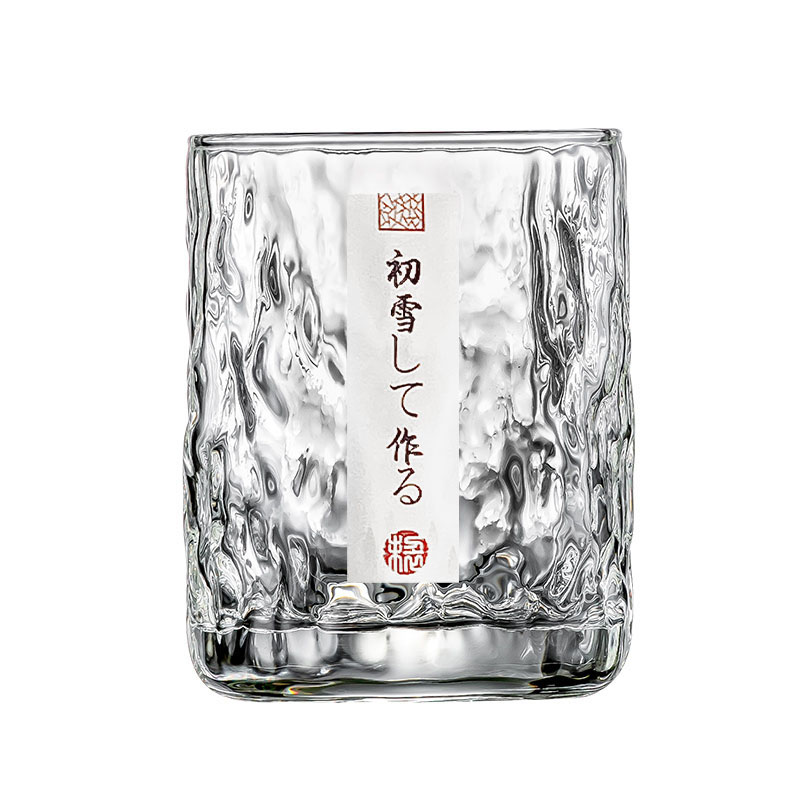 6只冰川纹无铅锤纹威士忌杯