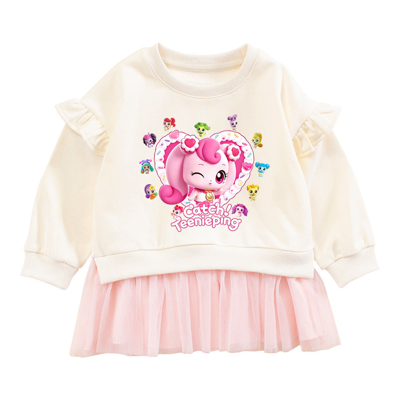 女童连衣裙秋季奇妙爱心萌可衣服连衣裙
