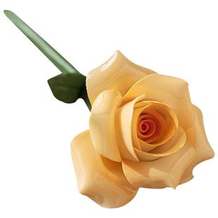 非遗手工陶瓷玫瑰花捏花送老婆女朋友情人节礼物 卧室仿真花摆件