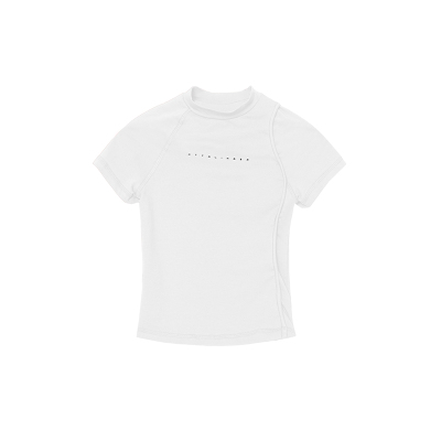 短袖解构罗纹通用设计师品牌