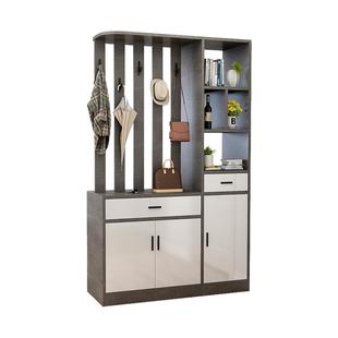 实木门厅柜客厅隔断柜双面玄关柜入户间厅柜现代中式酒柜屏风鞋柜