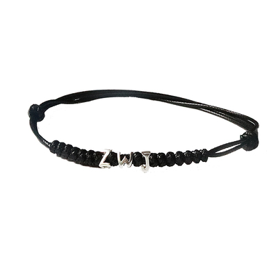 可定制纯银字母手链名字手绳男女