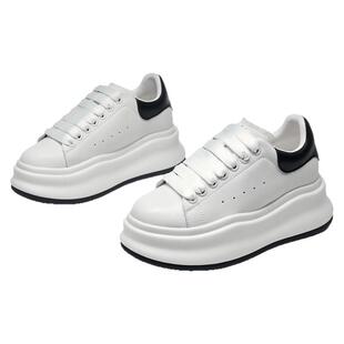 Aquascutum雅格狮丹【英国百年品牌】小白鞋女厚底增高时尚板鞋子