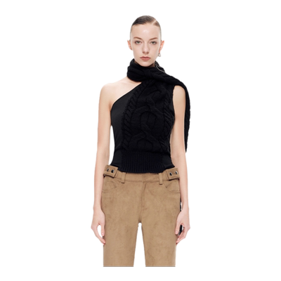 LEEWEI官方旗舰店飘带露背背心