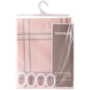 TAYOHYA/多样屋英格兰浴帘浴室台湾产涤纶防水配挂钩可定做