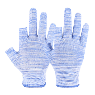 尼龙手套漏二指透气薄款夏季高弹