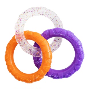 咬不坏的狗狗拉环玩具耐咬洁齿磨牙解闷泰迪金毛大小型犬训练用品