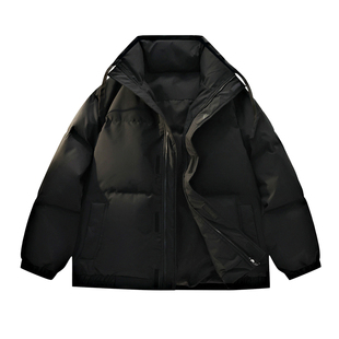 雪中飞SNOWFLYING新国标鸭绒宽松保暖防风蓬松基础立领面包羽绒服