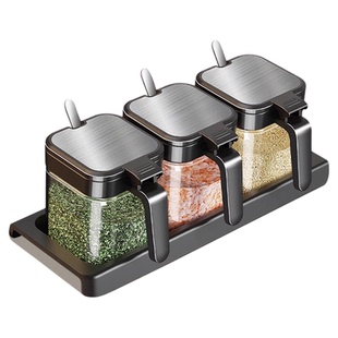 调料盒盐罐套装家用组合装厨房收纳盒调料瓶调味料调味罐密封防潮