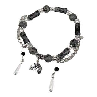 水墨八卦竹节手链新中式国风道系小众设计闺蜜ins情侣简约显白高