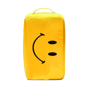 装鞋收纳袋潮牌黄色笑脸鞋包鞋袋收纳包洗漱包波鞋袋手提包健身