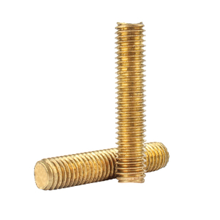 铜丝杆黄铜牙条牙棒铜全牙螺柱螺杆加长丝杆M3M4M5M6M8M10M14M16