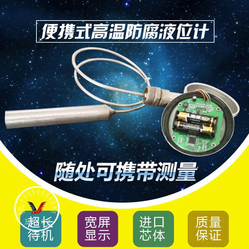 便携式液位计 电池供电液晶就地数字显示高温防腐 投入式液位计